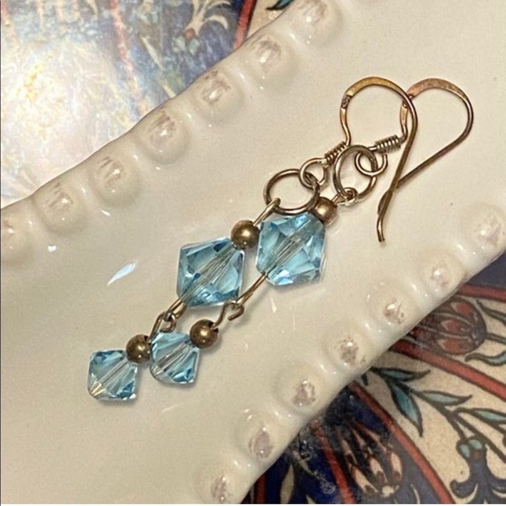 Swarovski and Silver Earrings